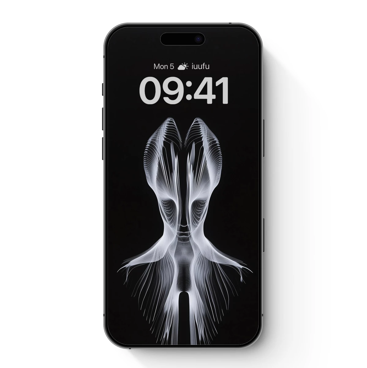 Ethereal Symmetry: Ghostly Wings in Monochrome