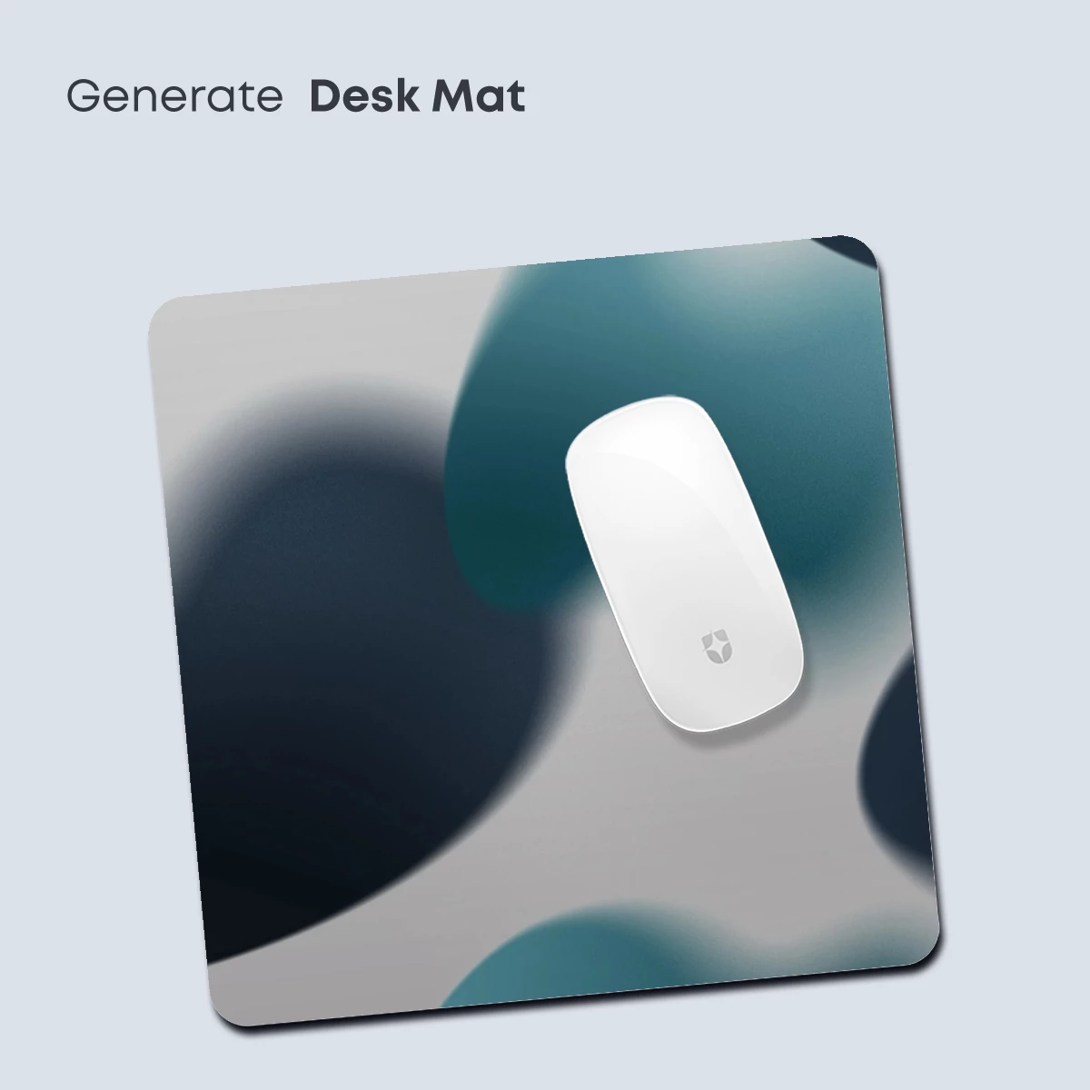 Fluid Teal Elegance: Abstract Blob Artistry - Image 4