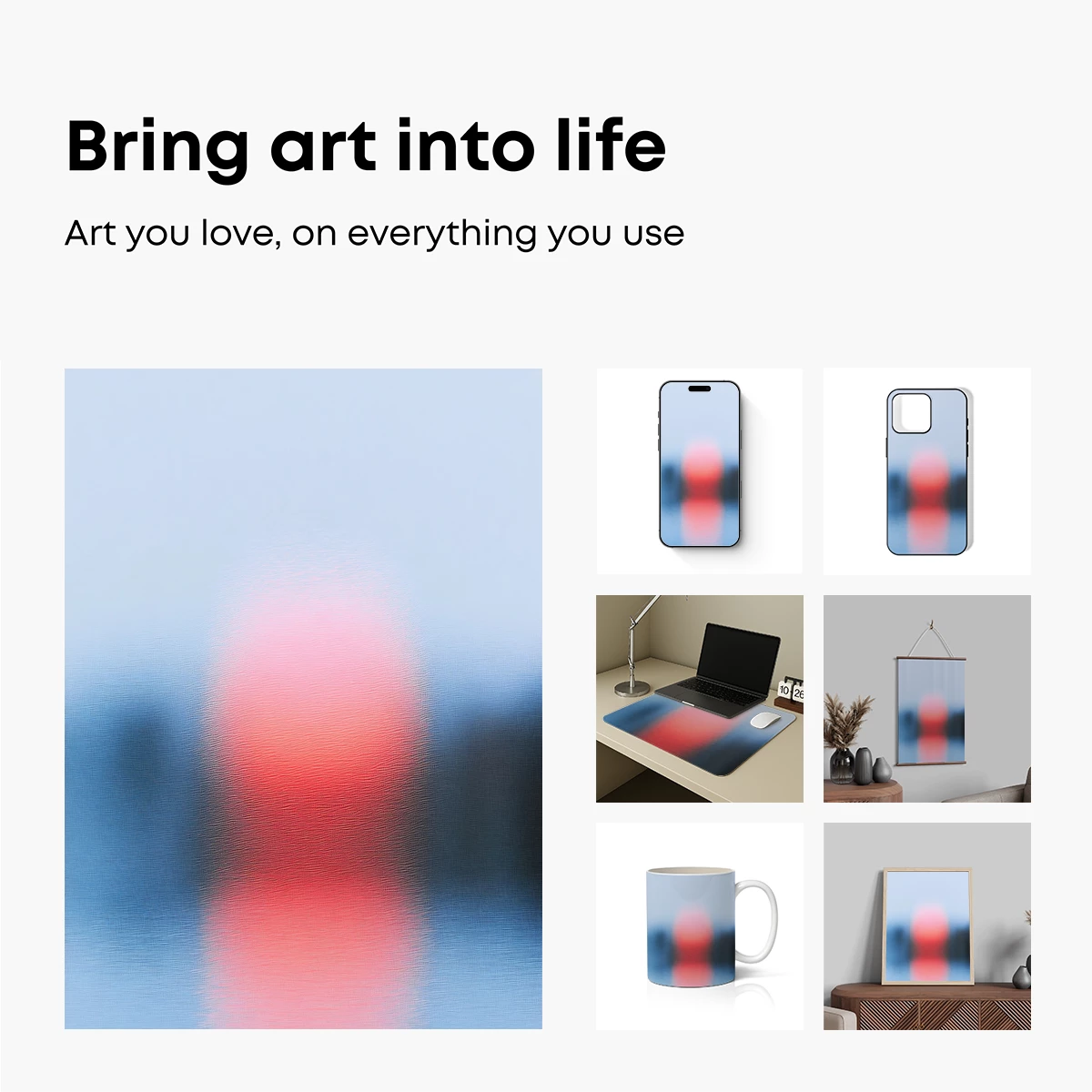 Blurred Solitude: Ethereal Figure in Misty Hues - Image 2