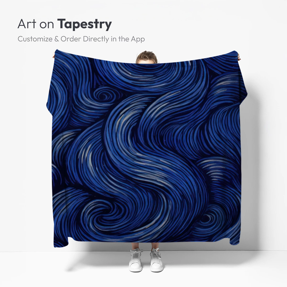 Oceanic Whirlpools: Abstract Blue Swirls - Image 5