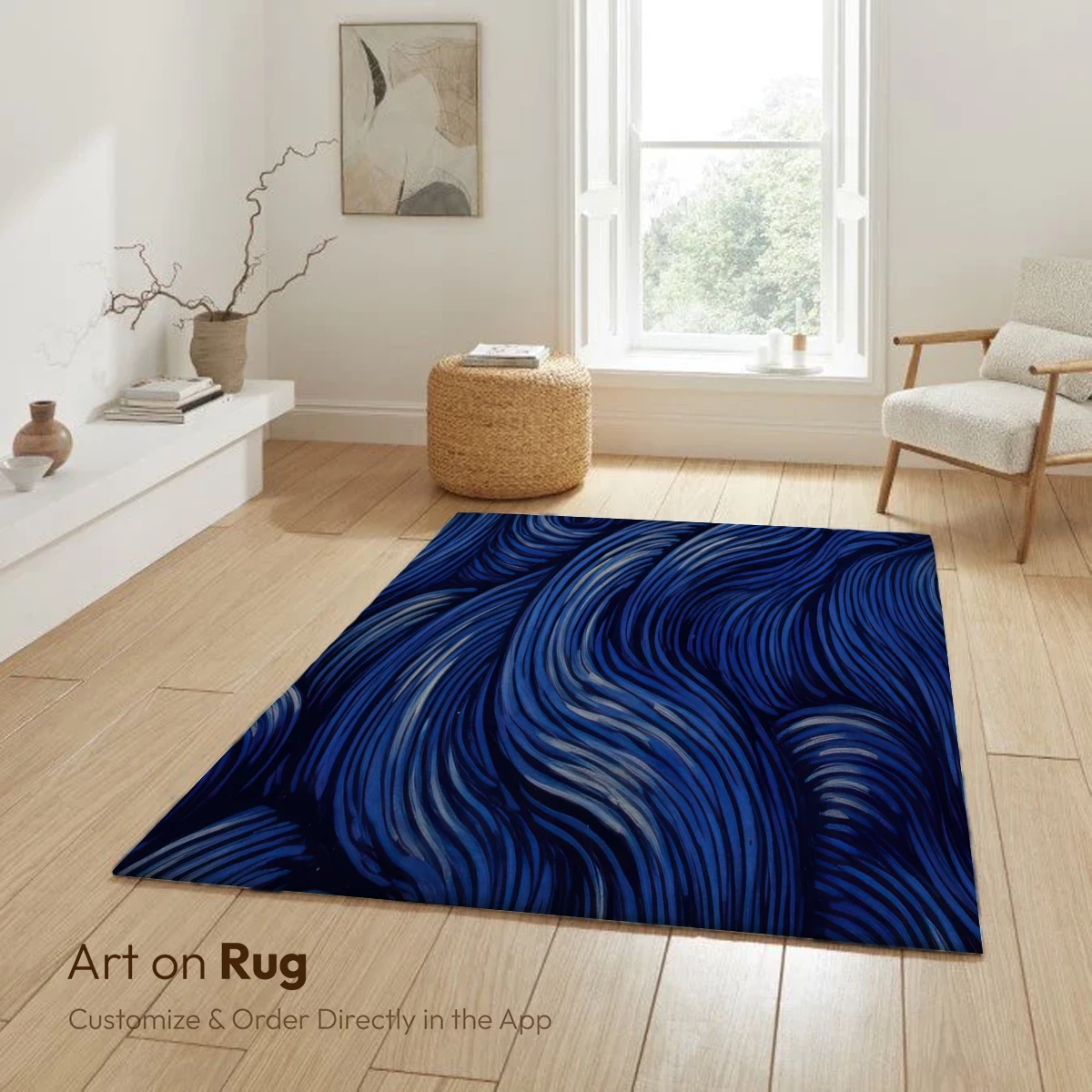 Oceanic Whirlpools: Abstract Blue Swirls - Image 6