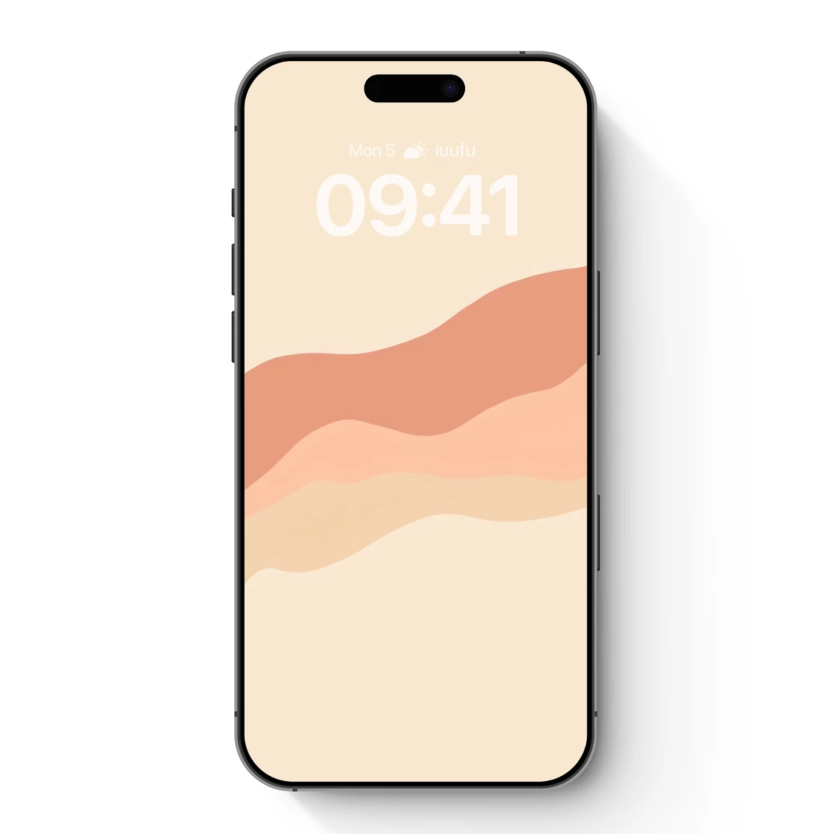 Abstract Wavy Layers in Soft Pastels