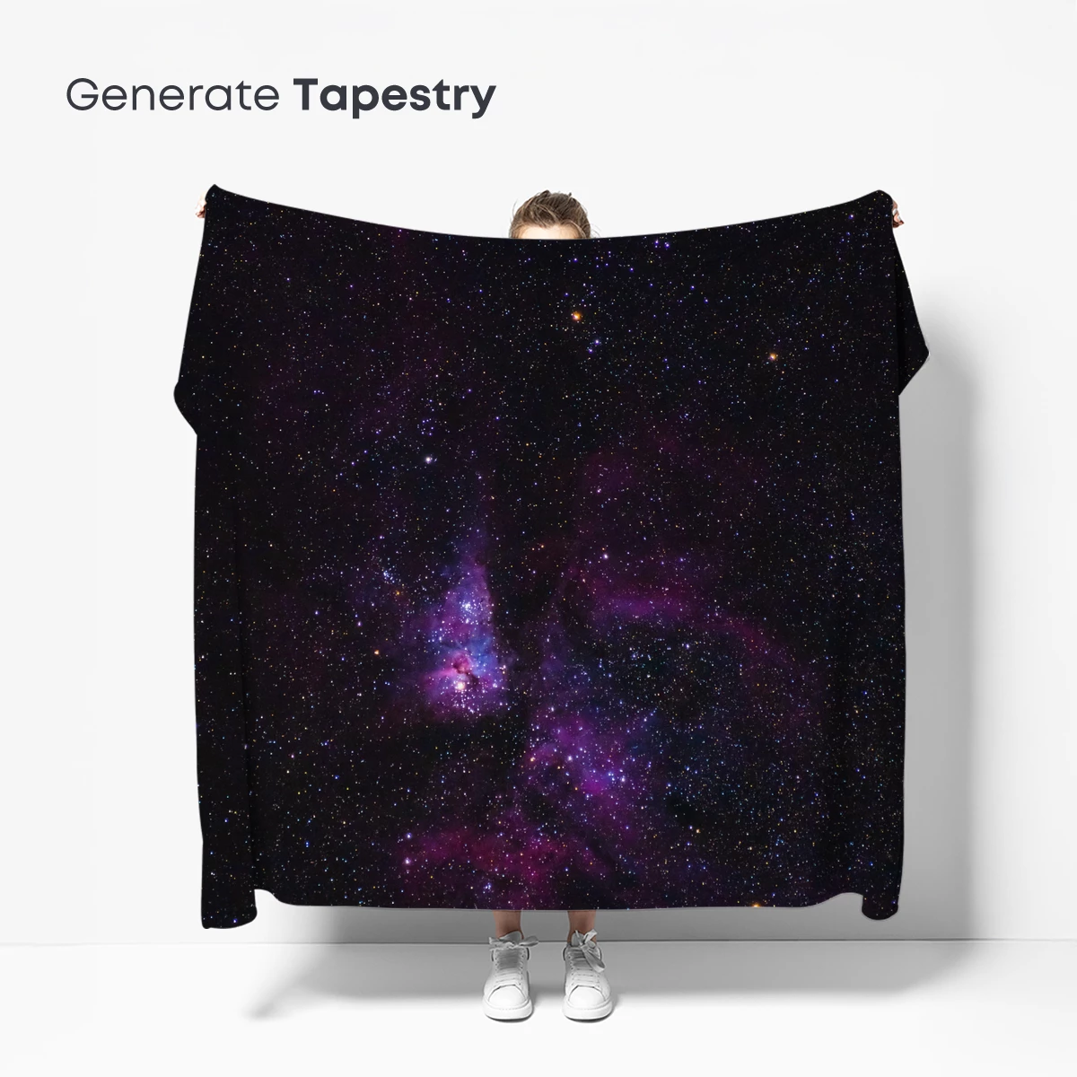 Cosmic Nebula Symphony: Purple Haze in the Void - Image 5
