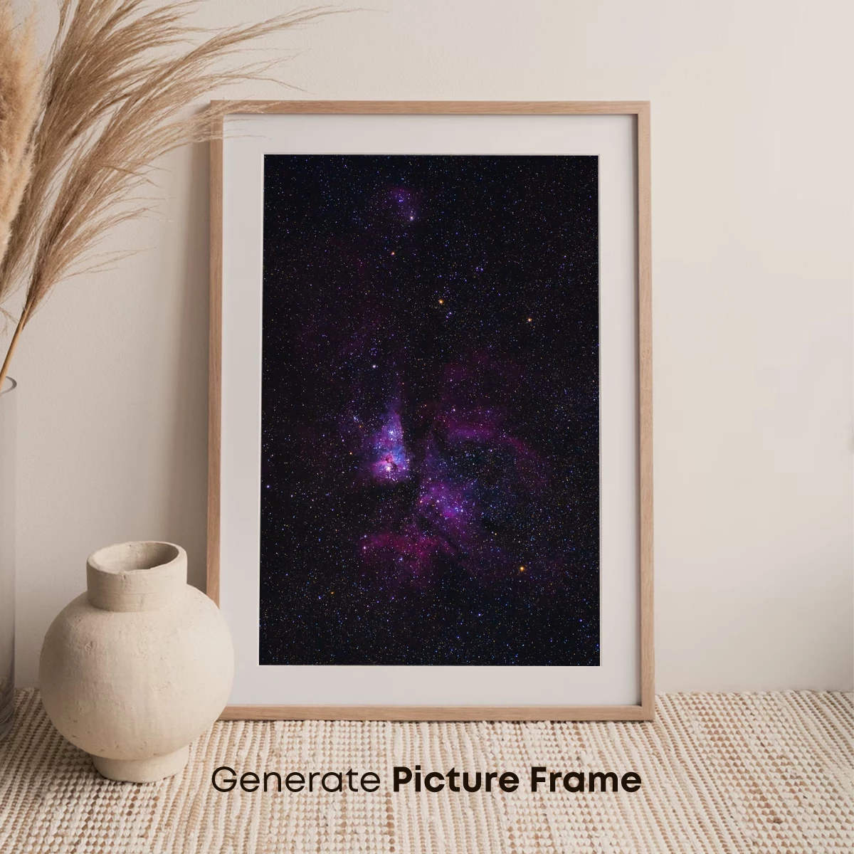 Cosmic Nebula Symphony: Purple Haze in the Void - Image 7