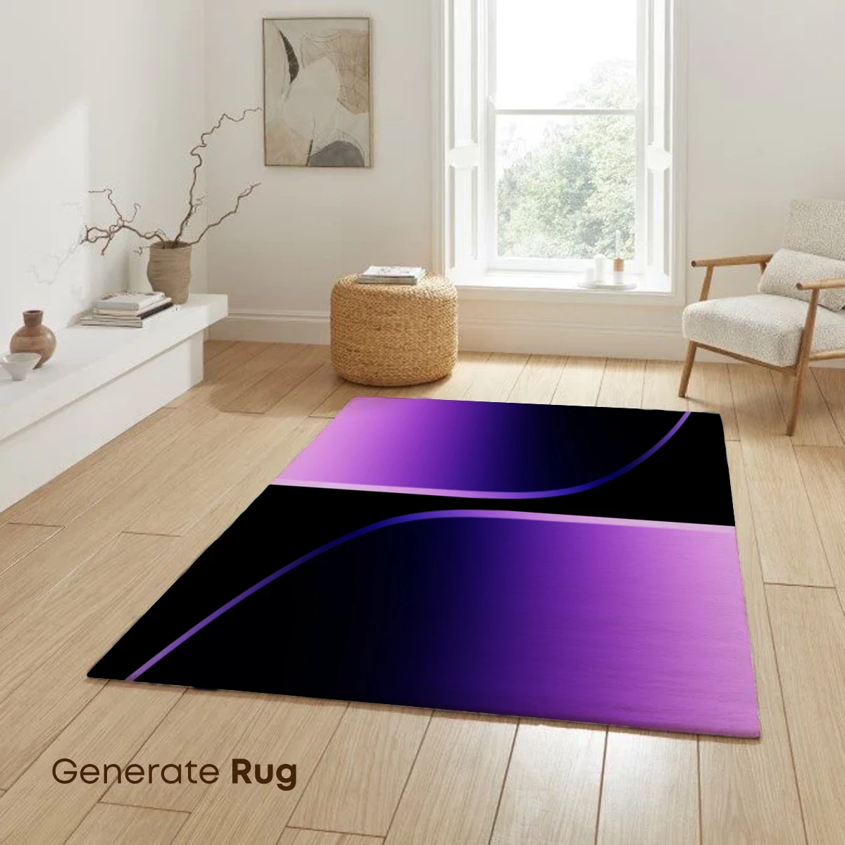 Ethereal Purple Gradient: Abstract Balance - Image 6