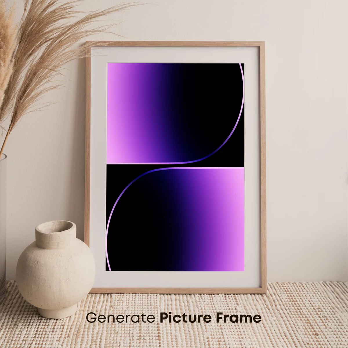 Ethereal Purple Gradient: Abstract Balance - Image 7