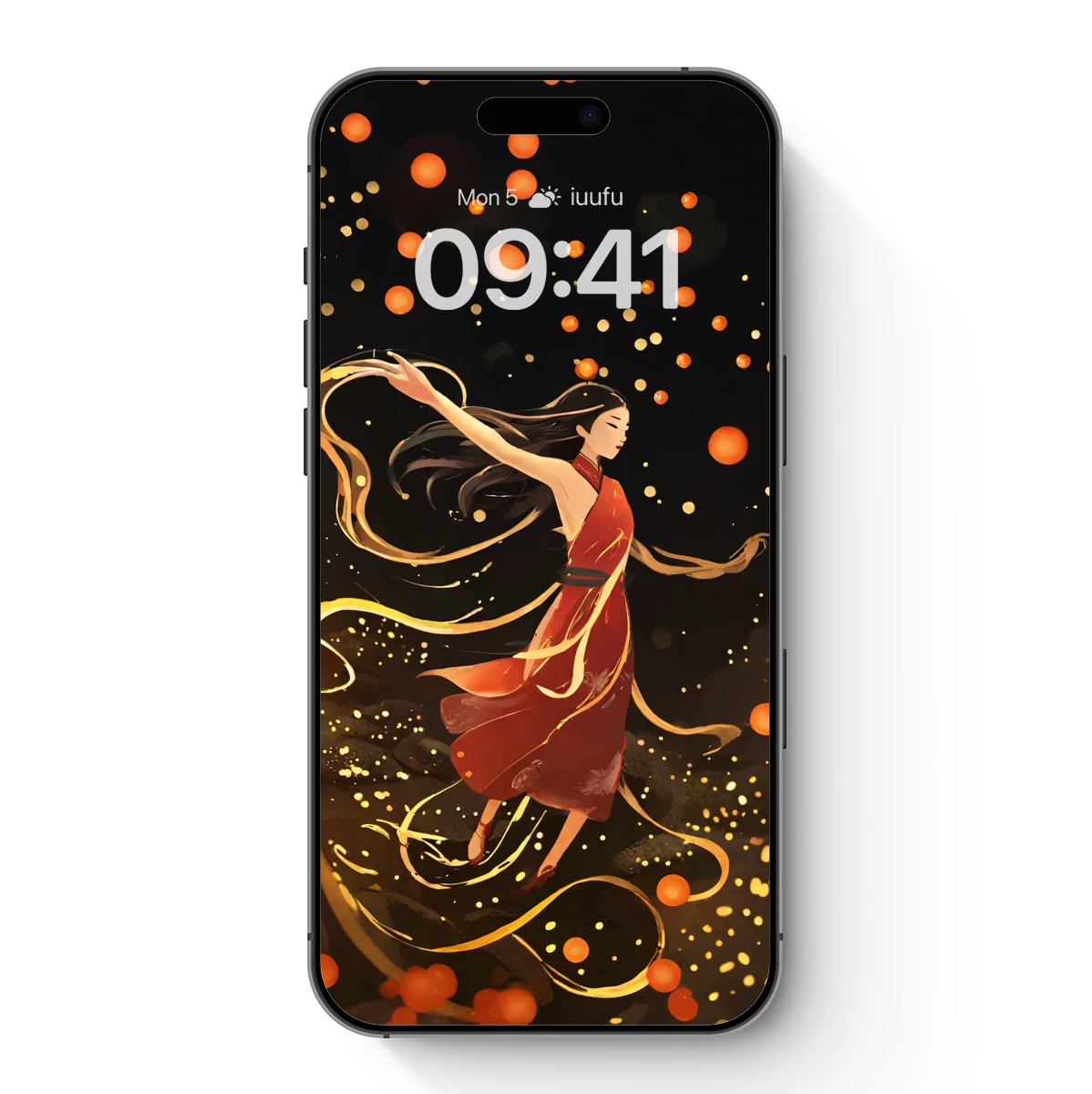 Ethereal Dance of Light: Ribbon-Wrapped Figure in Radiance