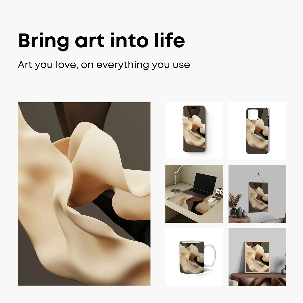 Elegant Flow: Abstract Sculptural Forms - Image 2