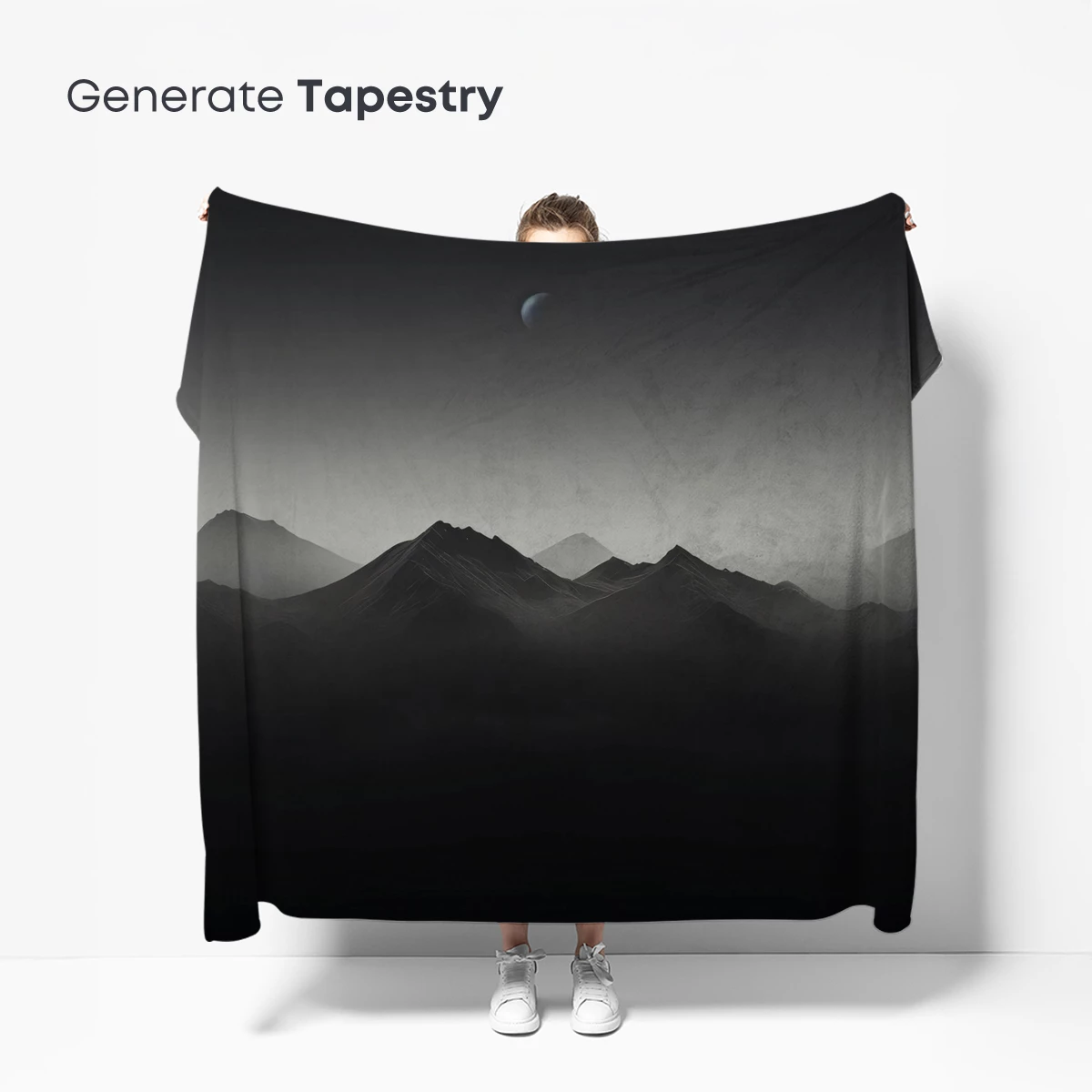 Eternal Peaks Under Crescent Moon - Image 5