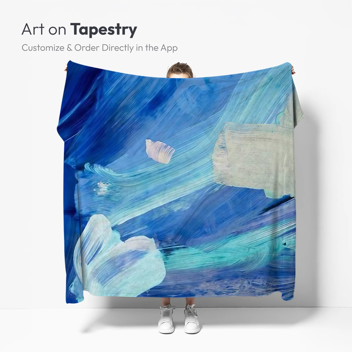 Abstract Ocean Symphony: Brushstroke Waves - Image 5