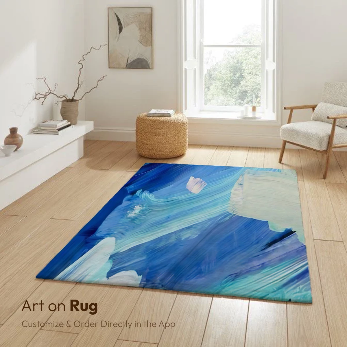 Abstract Ocean Symphony: Brushstroke Waves - Image 6