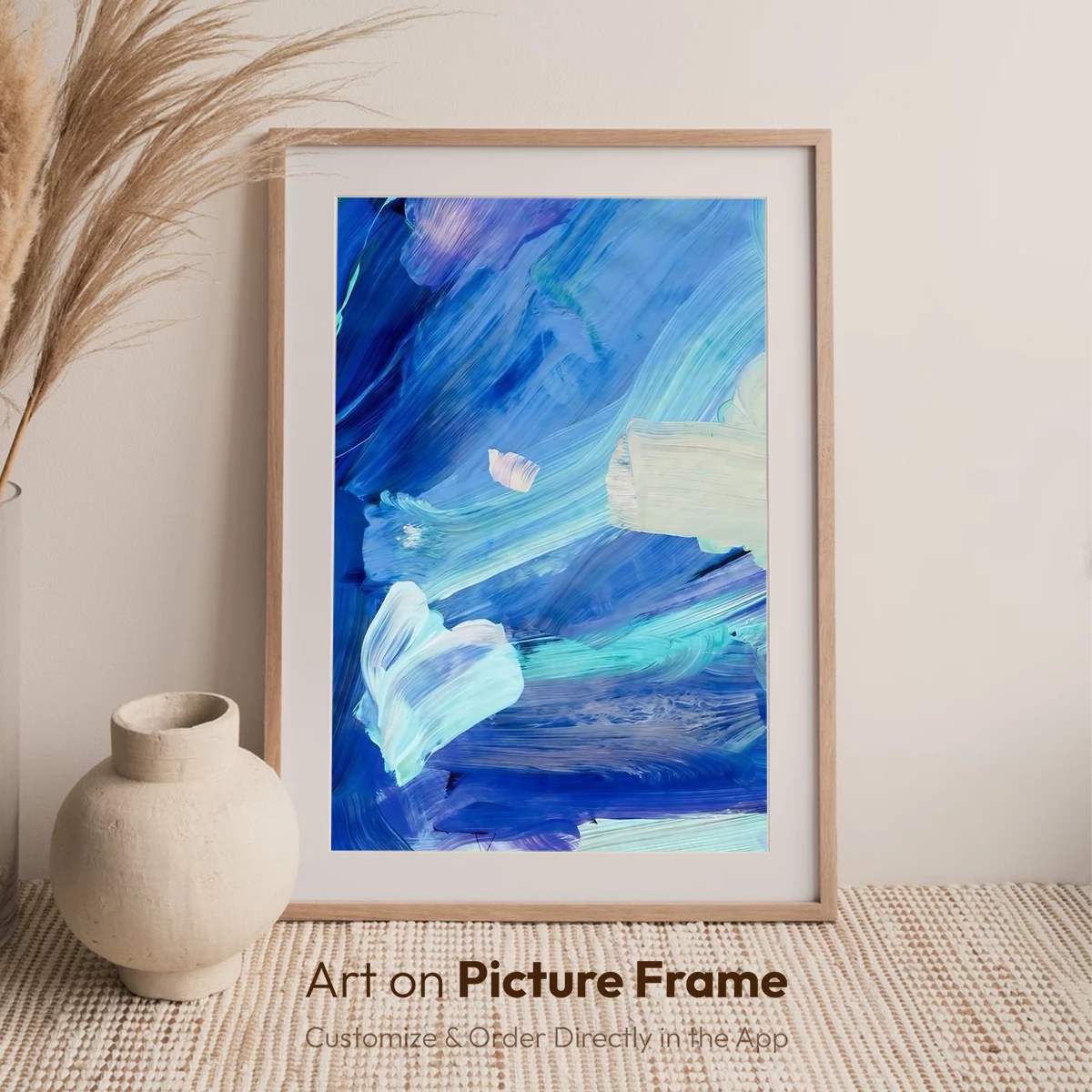 Abstract Ocean Symphony: Brushstroke Waves - Image 7