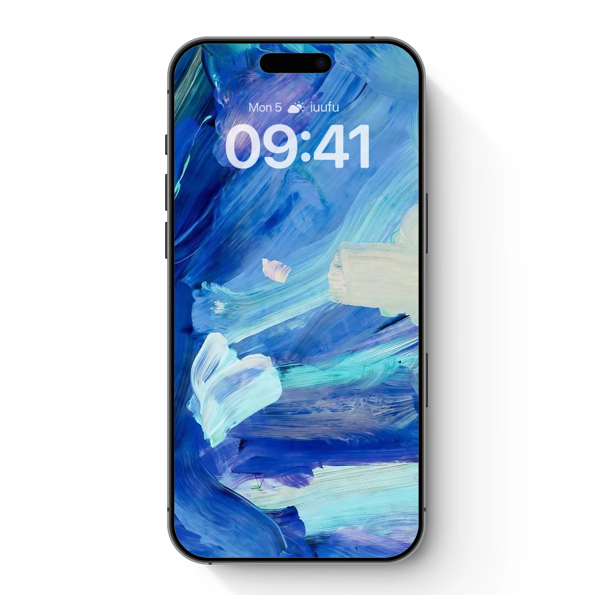 Abstract Ocean Symphony: Brushstroke Waves