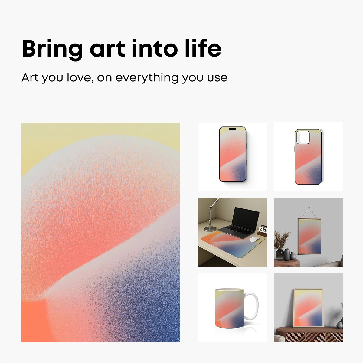 Gradient Cloud Sculpture: Ethereal Form in Pastel Hues - Image 2