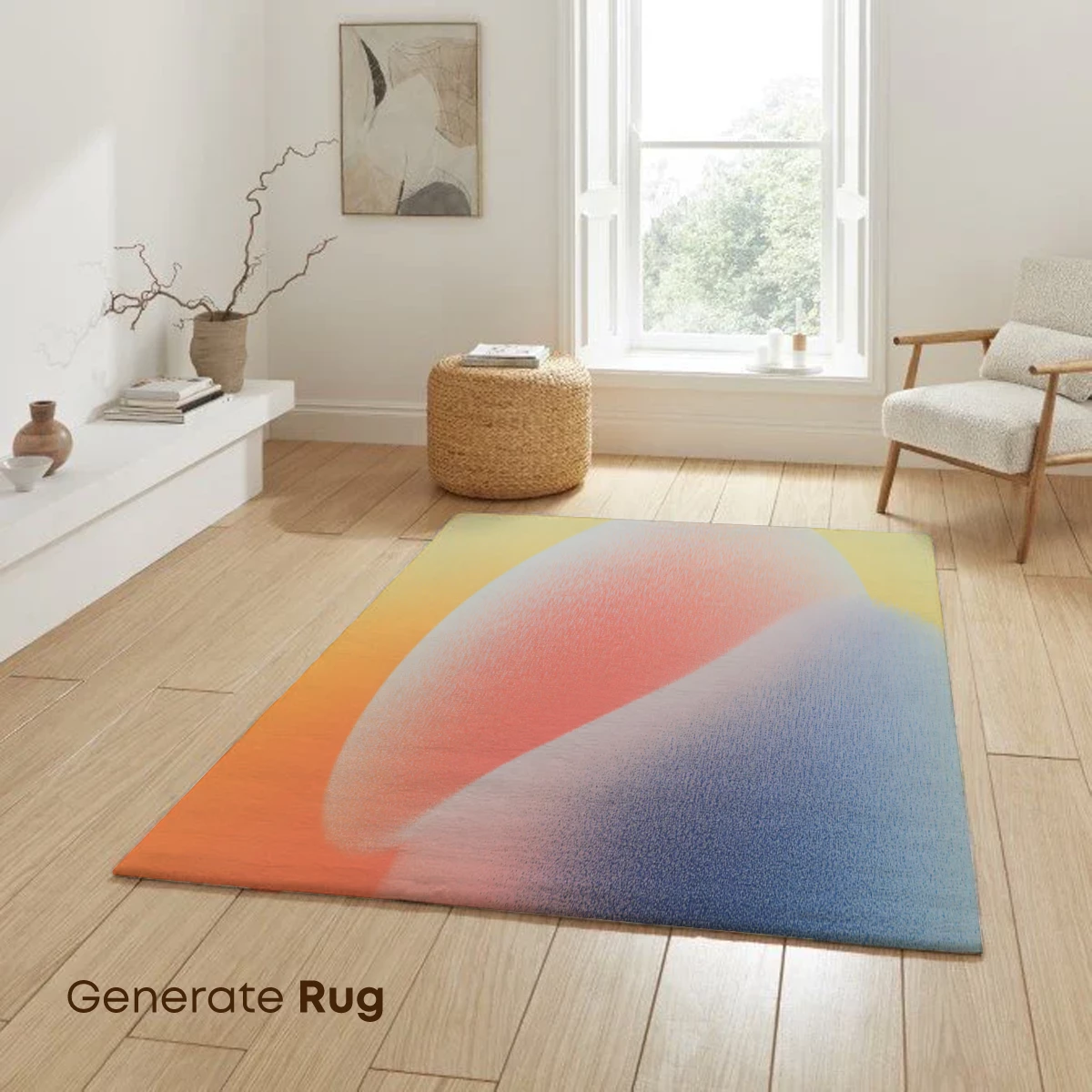 Gradient Cloud Sculpture: Ethereal Form in Pastel Hues - Image 6