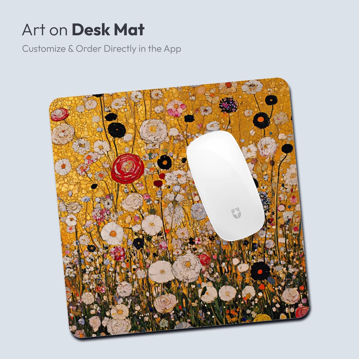 Gilded Floral Symphony: Klimt's Garden Reimagined - Image 3