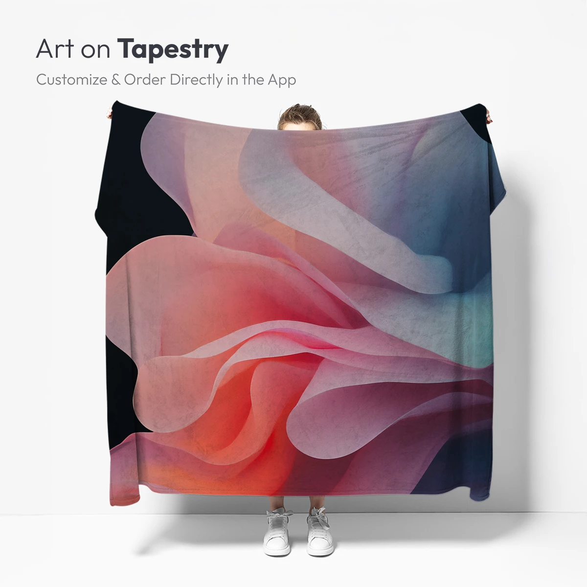 Ethereal Silk Symphony: A Dance of Pastel Waves - Image 5