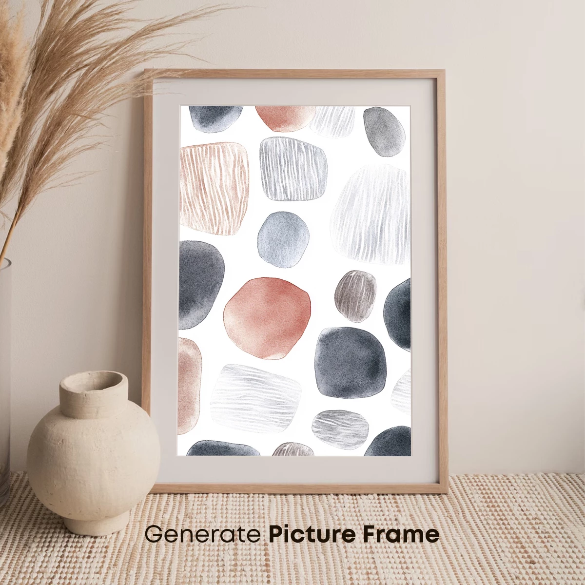 Abstract Pebble Symphony: Textured Harmony in Stone - Image 7