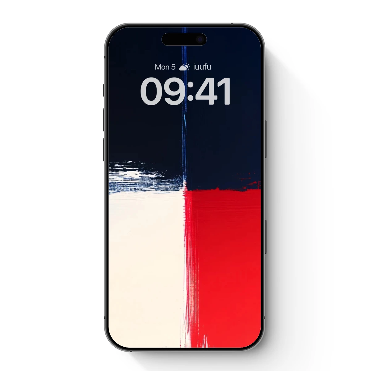 Abstract Horizon: Red, White, and Blue Harmony