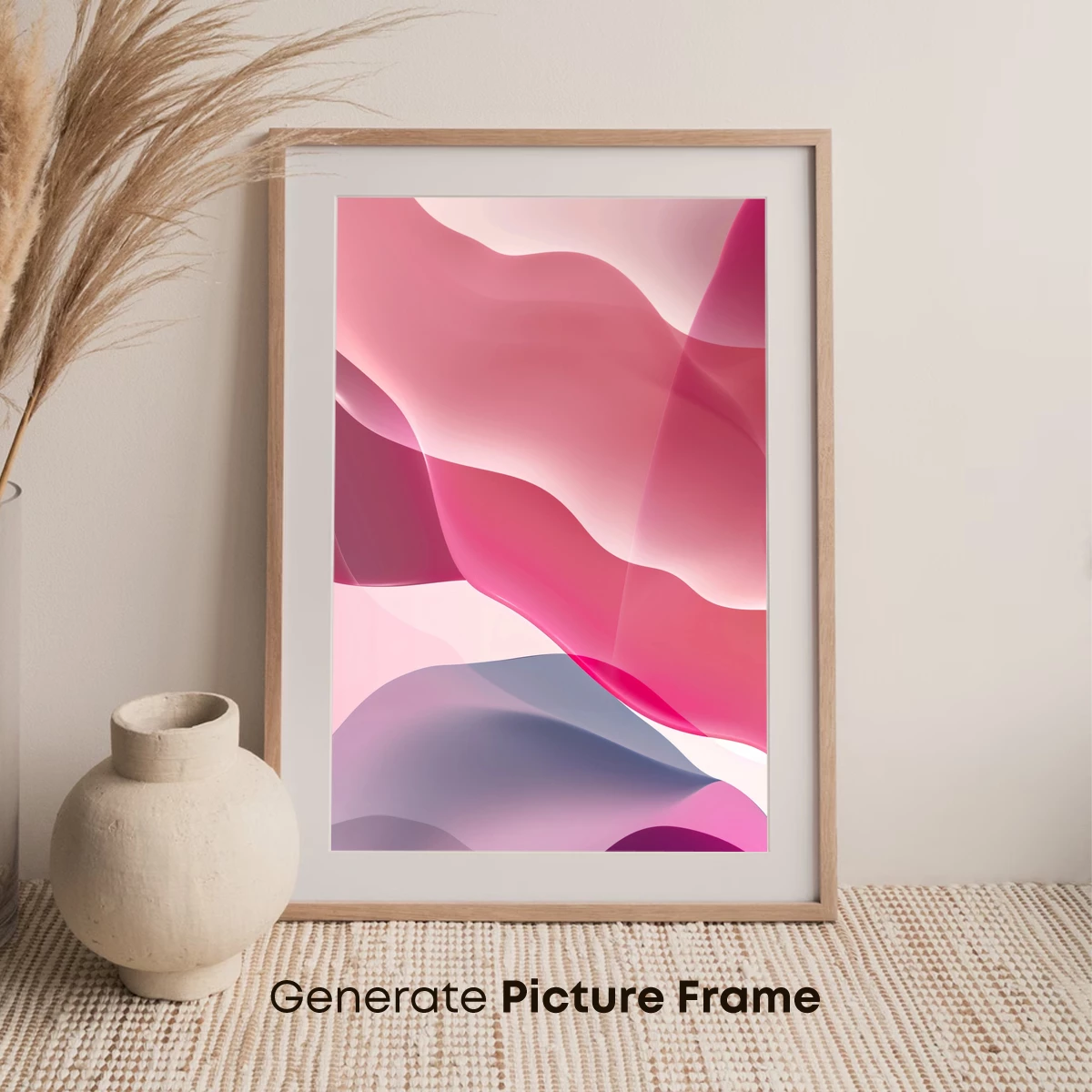 Fluid Pink Elegance: Abstract Waves in Motion - Image 7