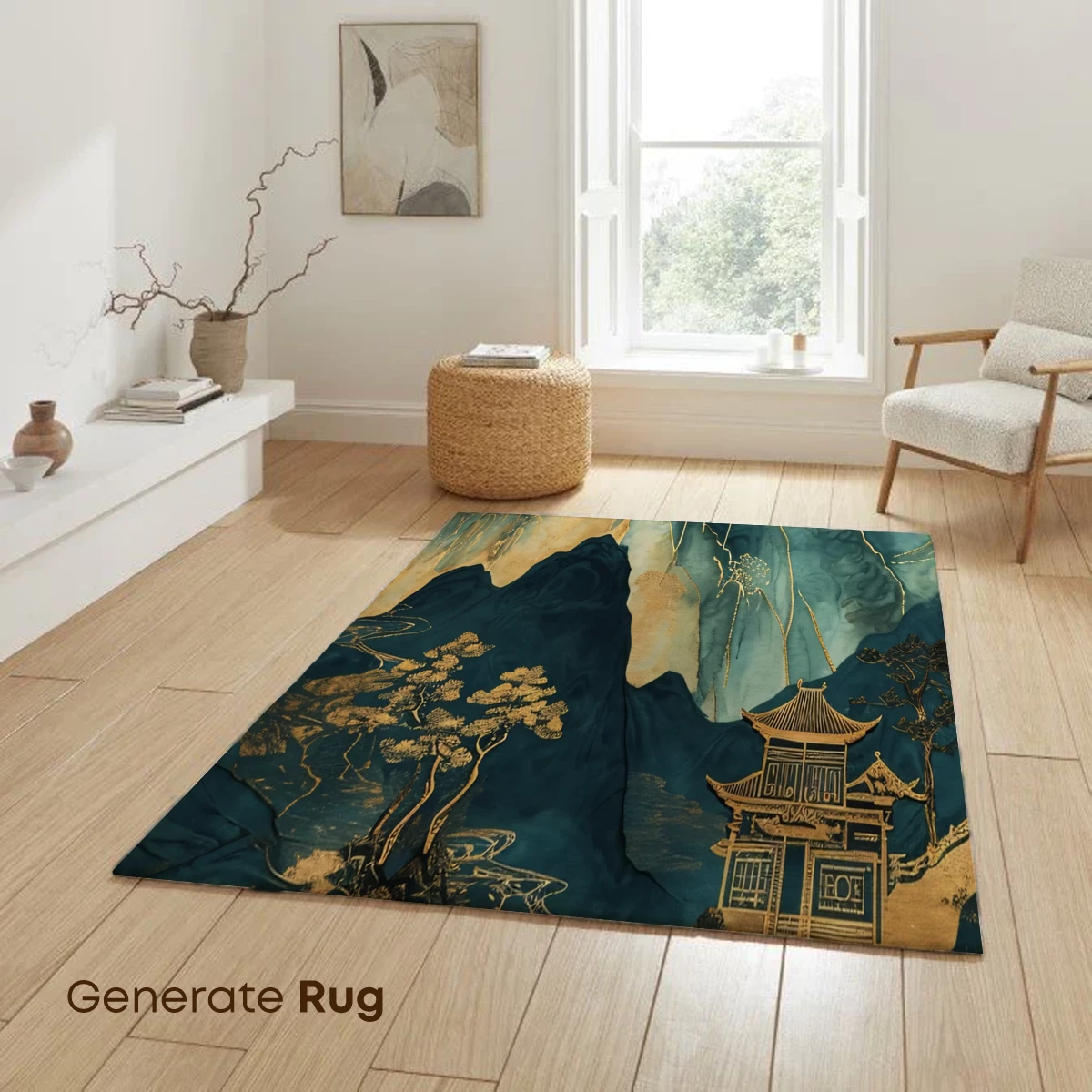 Golden Pagodas in Azure Mountains - Image 6