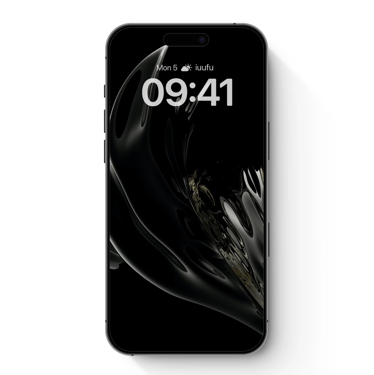 Ethereal Black Elegance: Liquid Shadows Dance