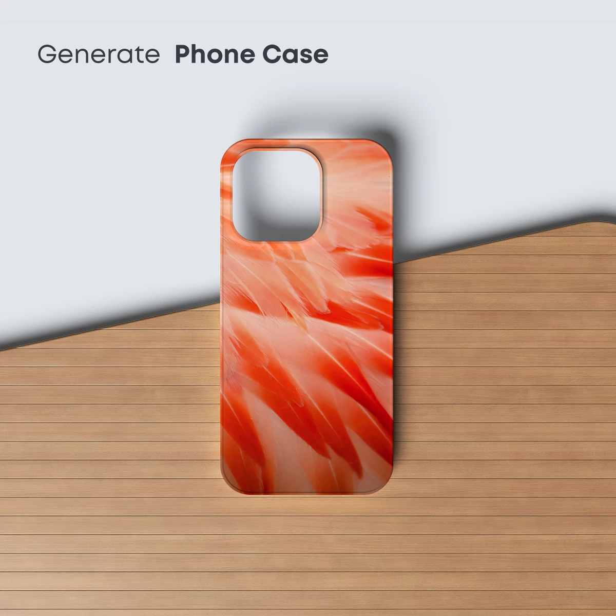 Coral Feather Symphony: Textured Elegance - Image 3