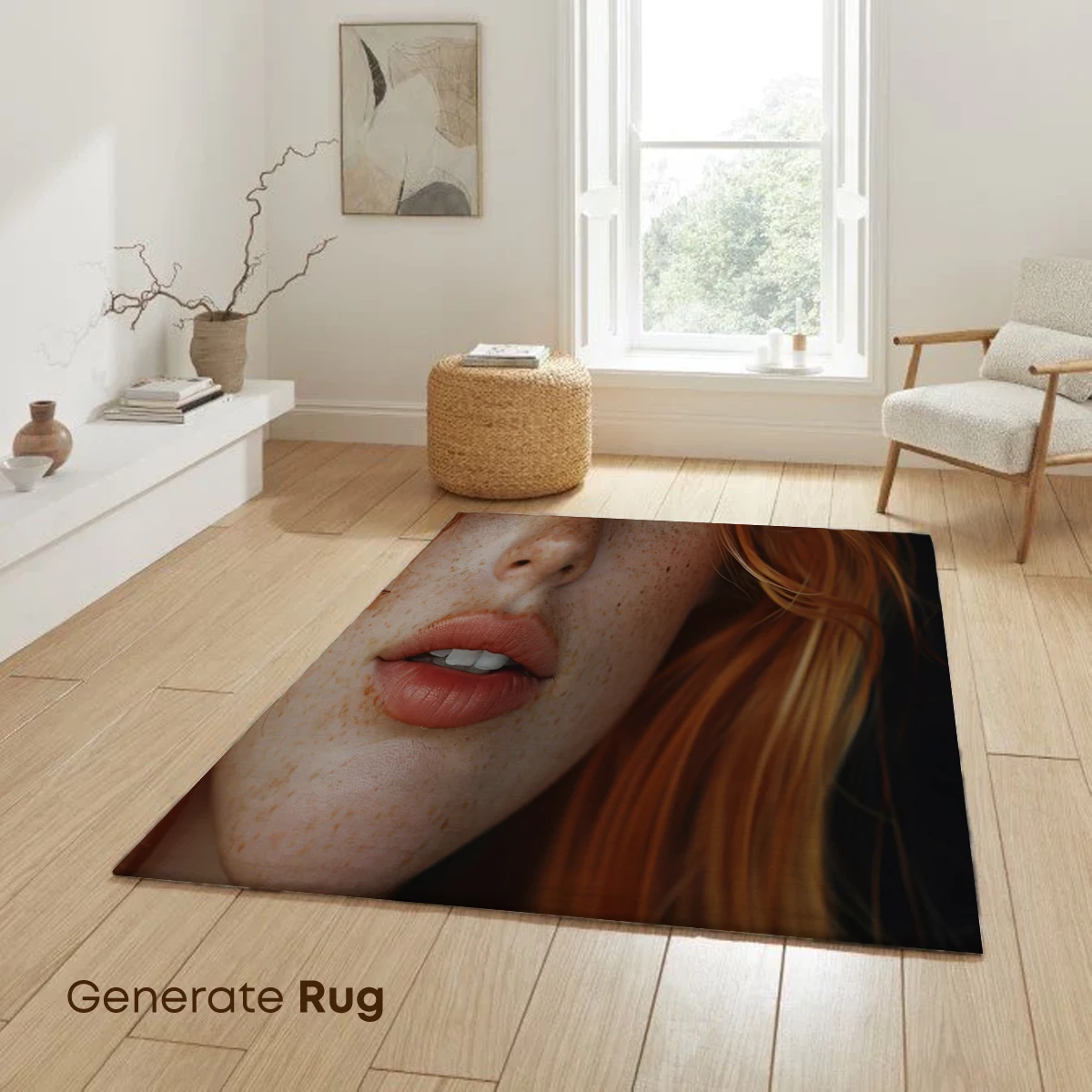 Freckled Ginger Elegance: A Portrait of Radiant Beauty - Image 6