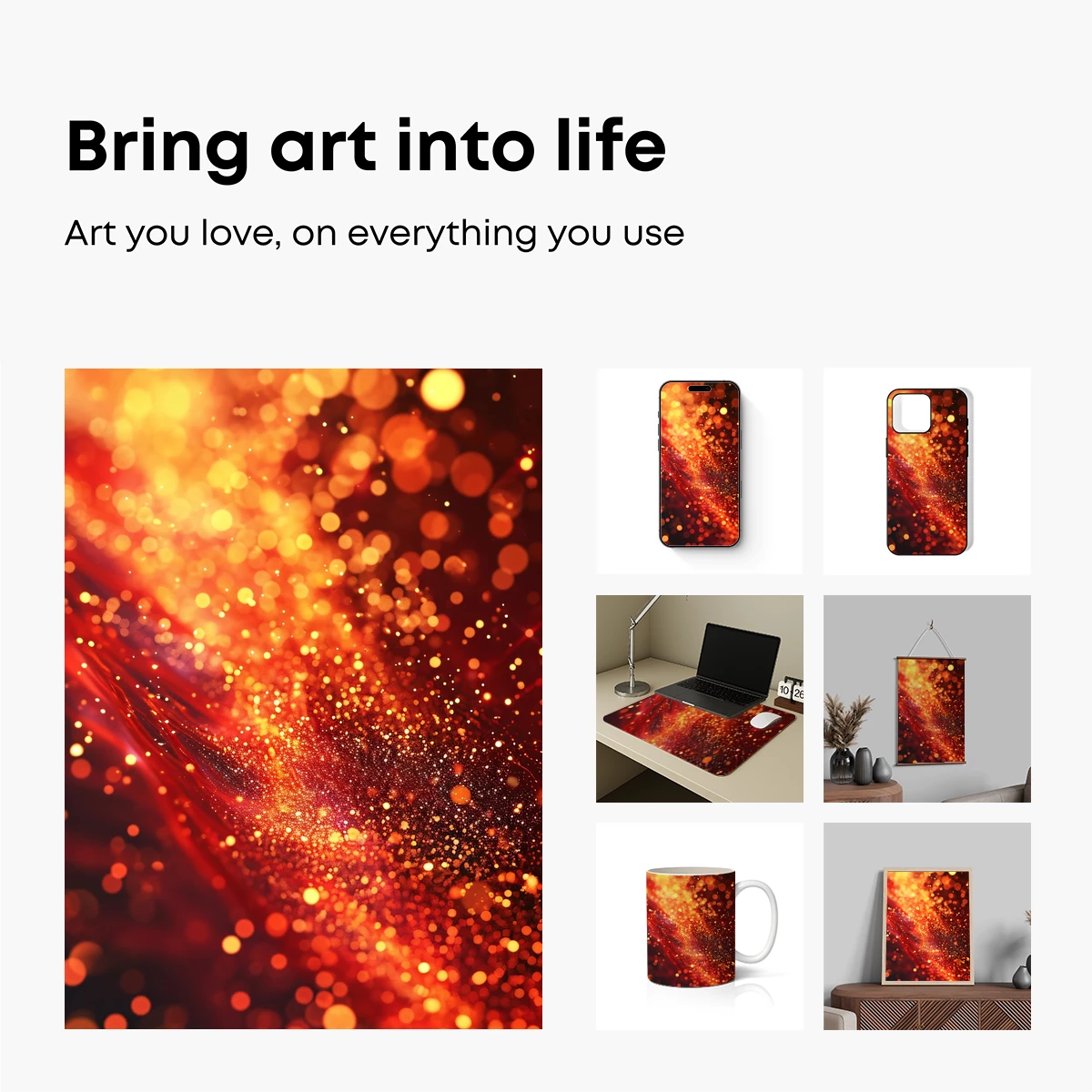 Golden Bokeh Symphony: A Blaze of Light and Sparkle - Image 2