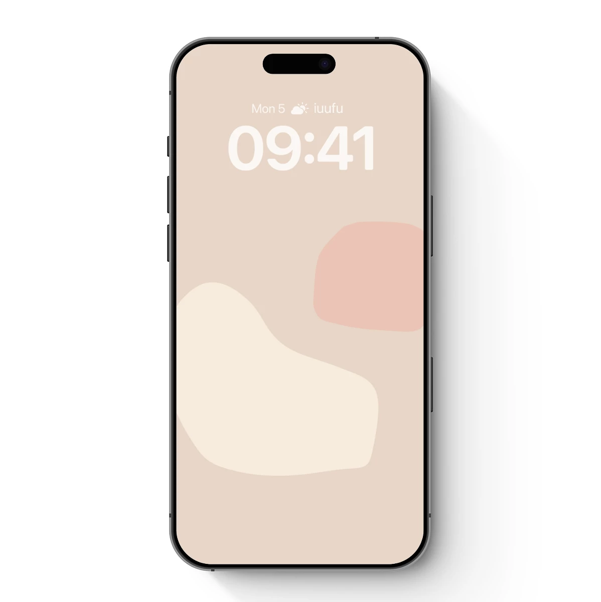 Abstract Duo: Cream and Blush Shapes