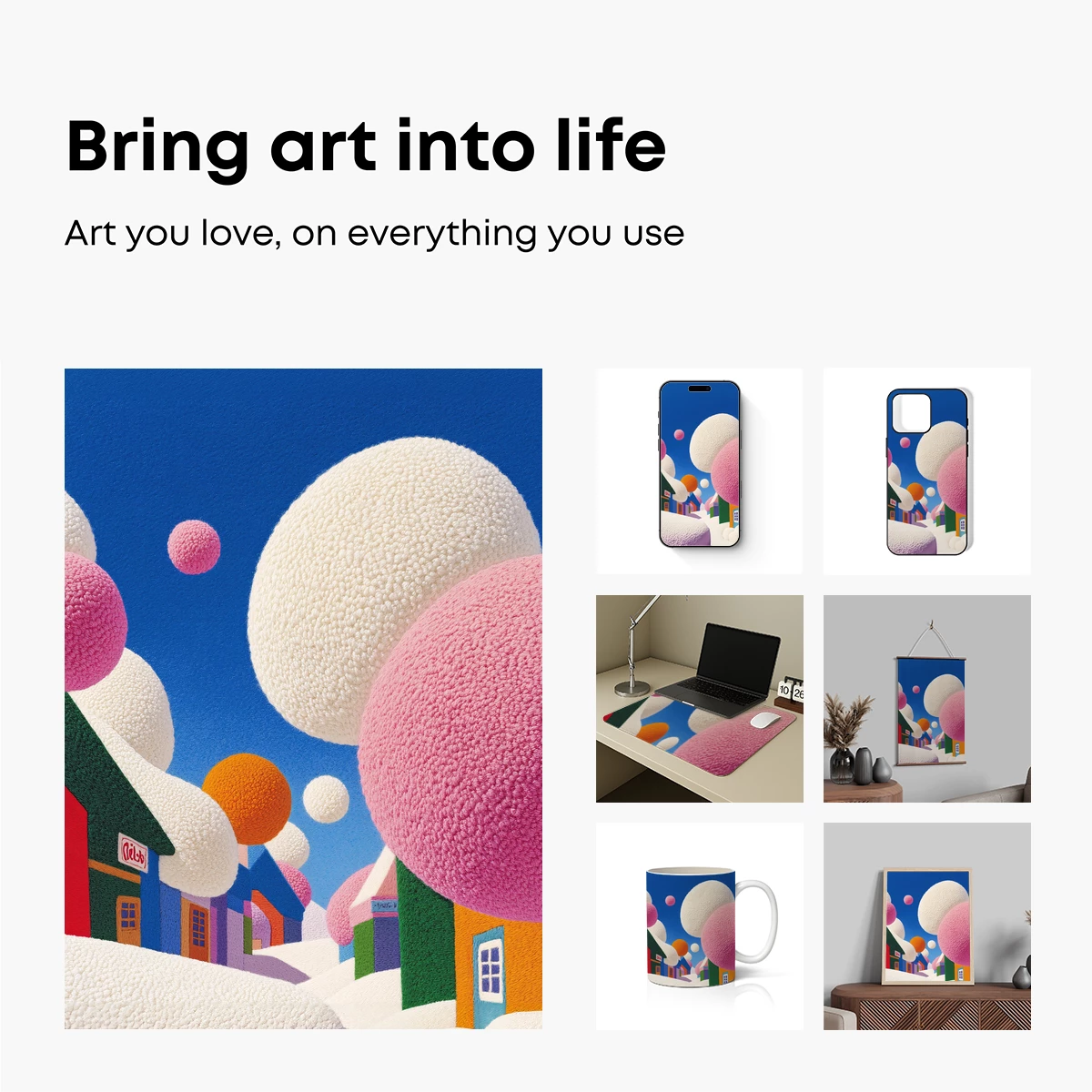 Fuzzy Spheres Over Quirky Town - Image 2