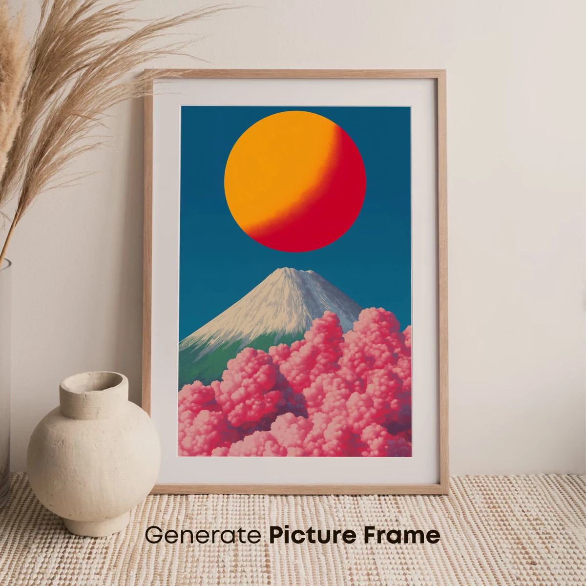 Fuji's Dream: Pink Clouds & Solar Eclipse - Image 7