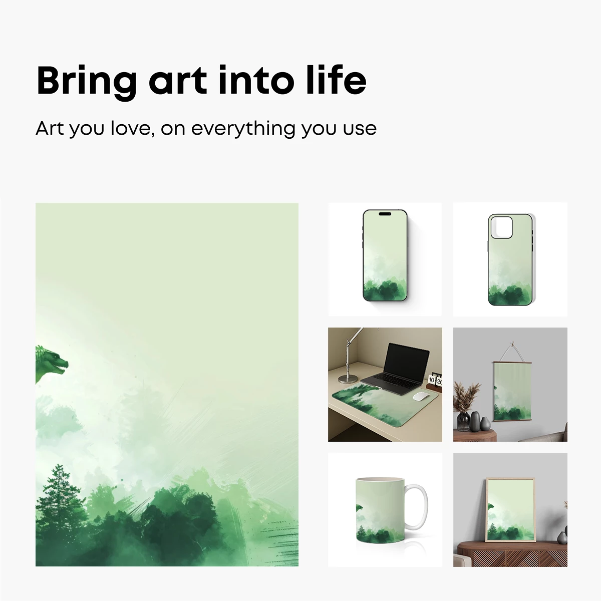 Majestic Godzilla in Misty Forest - Image 2