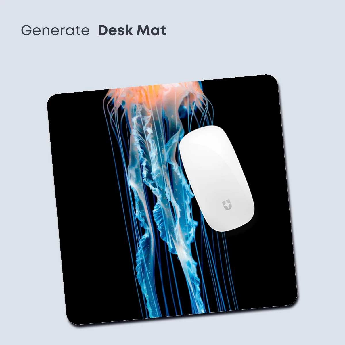 Luminous Jellyfish: Ethereal Depths in Blue and Orange - Image 4