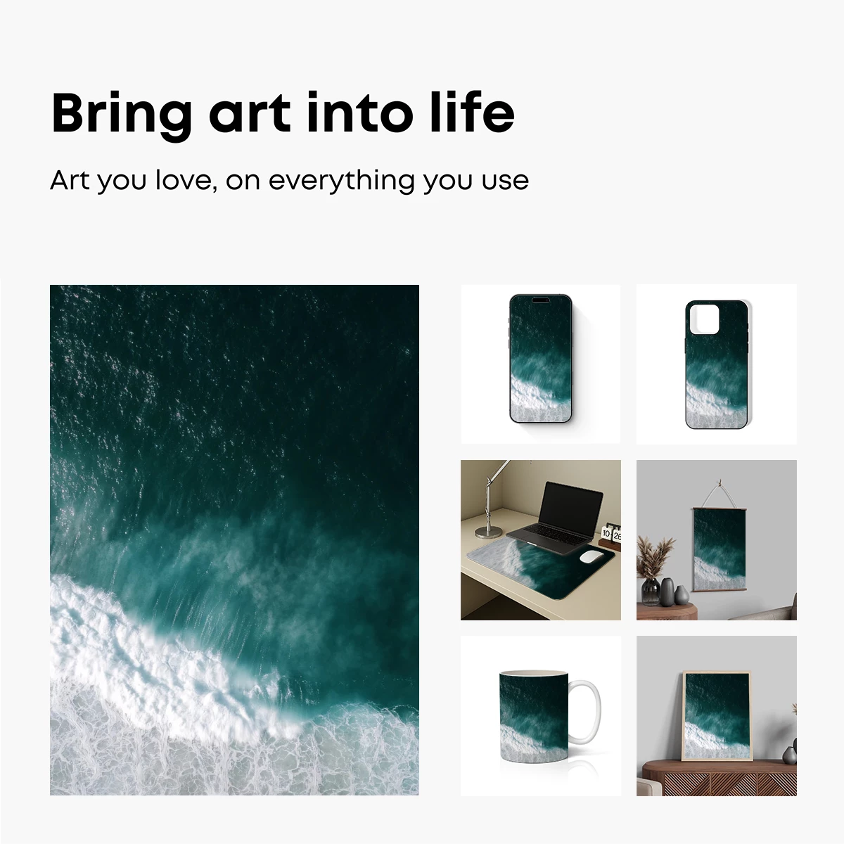 Aerial Wave Symphony: Ocean's Rhythmic Dance - Image 2