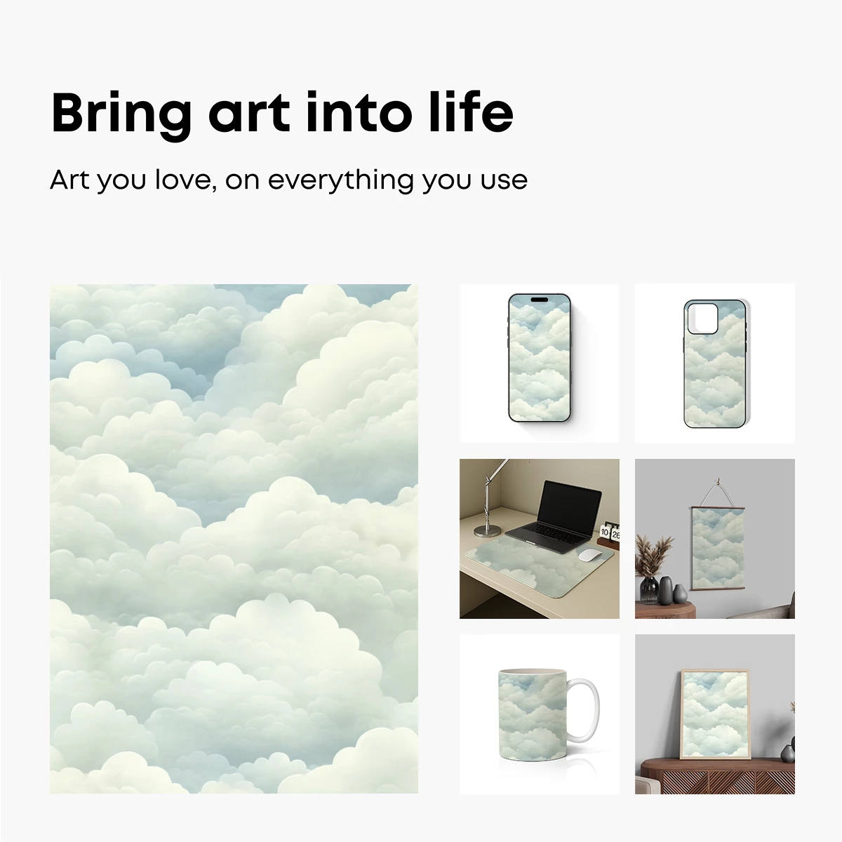 Ethereal Cloudscape: A Soft, Serene Sky Symphony - Image 2
