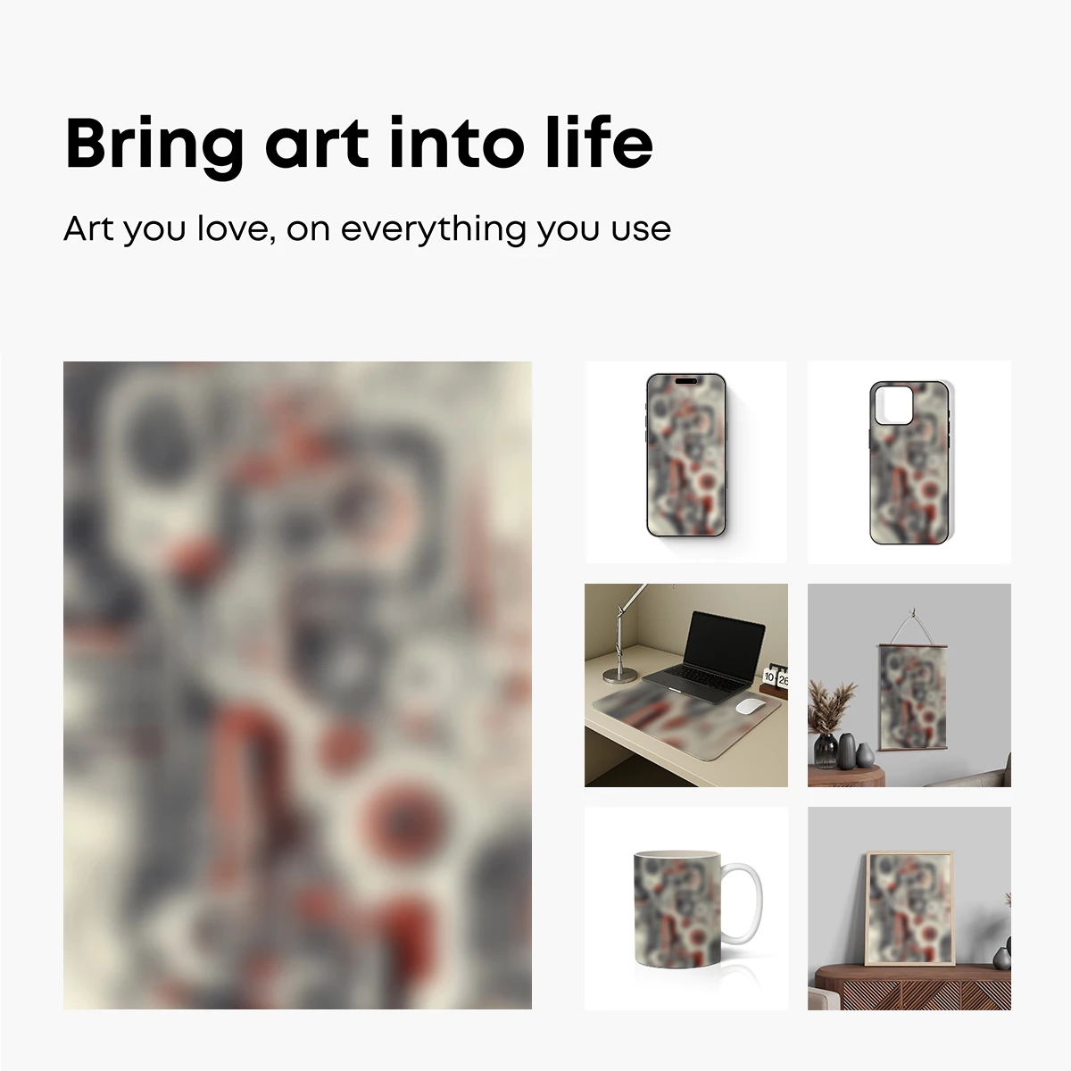 Abstract Fusion: Modern Circles and Shadows - Image 2