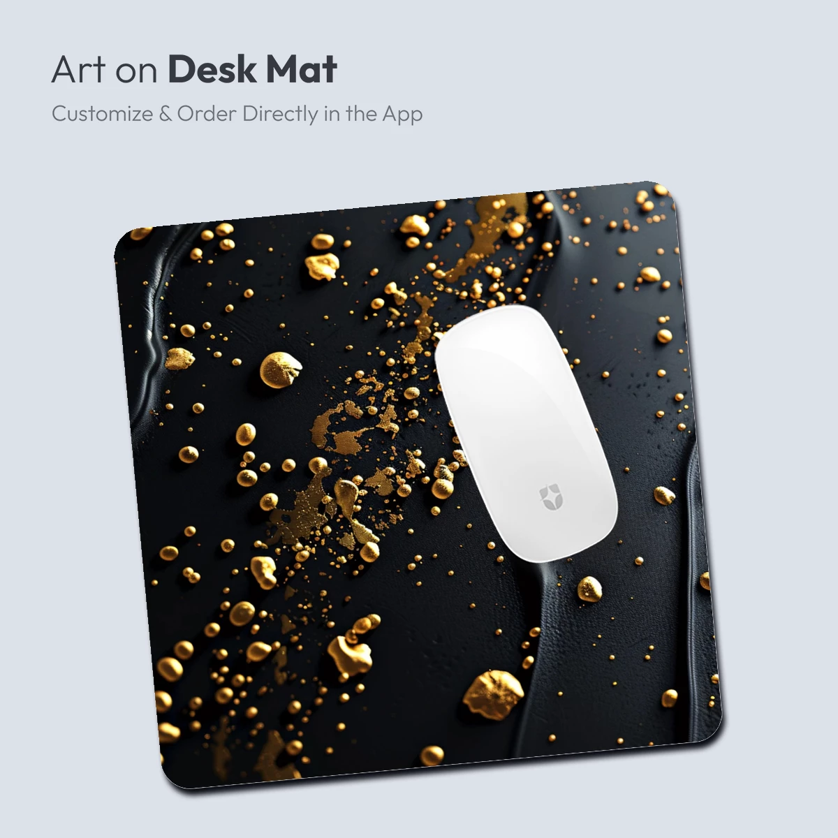 Golden Droplets on Midnight Black - Image 4