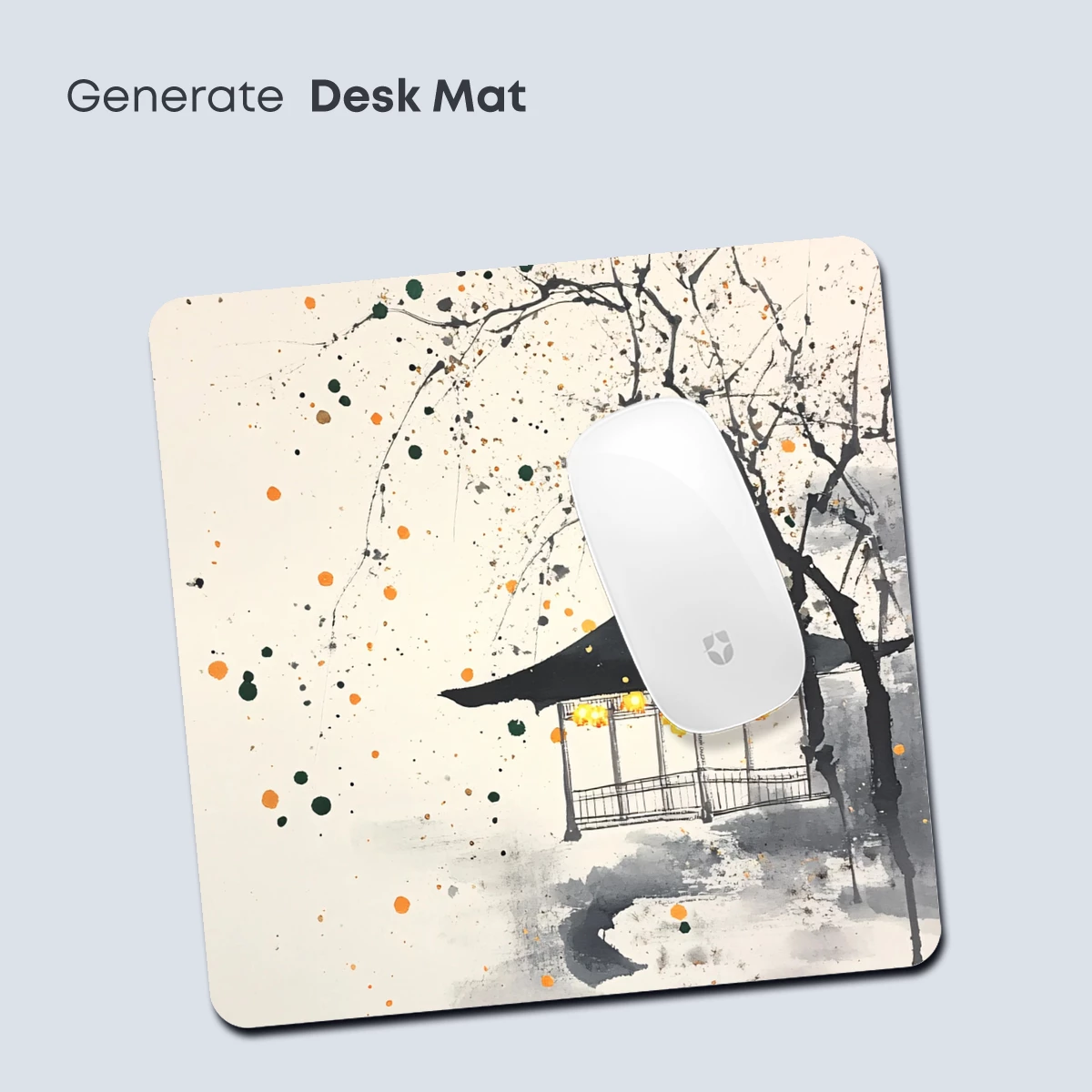 Autumnal Gazebo in Ink Splatter - Image 4