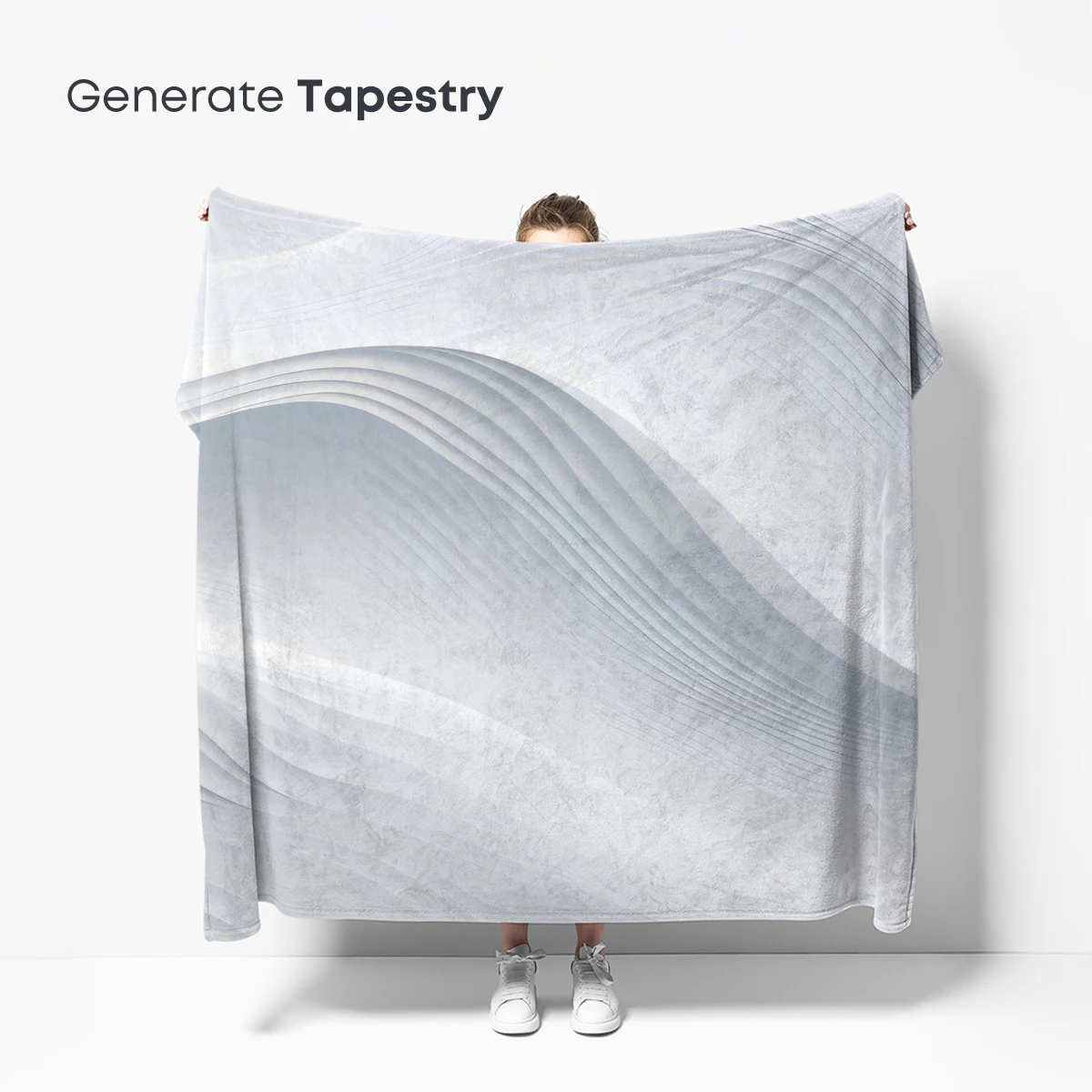 Elegant White Waves: A Symphony of Flowing Lines - Image 5