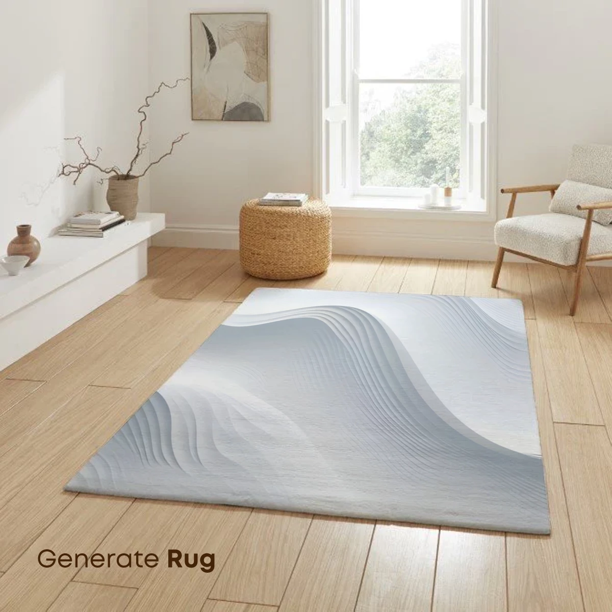 Elegant White Waves: A Symphony of Flowing Lines - Image 6