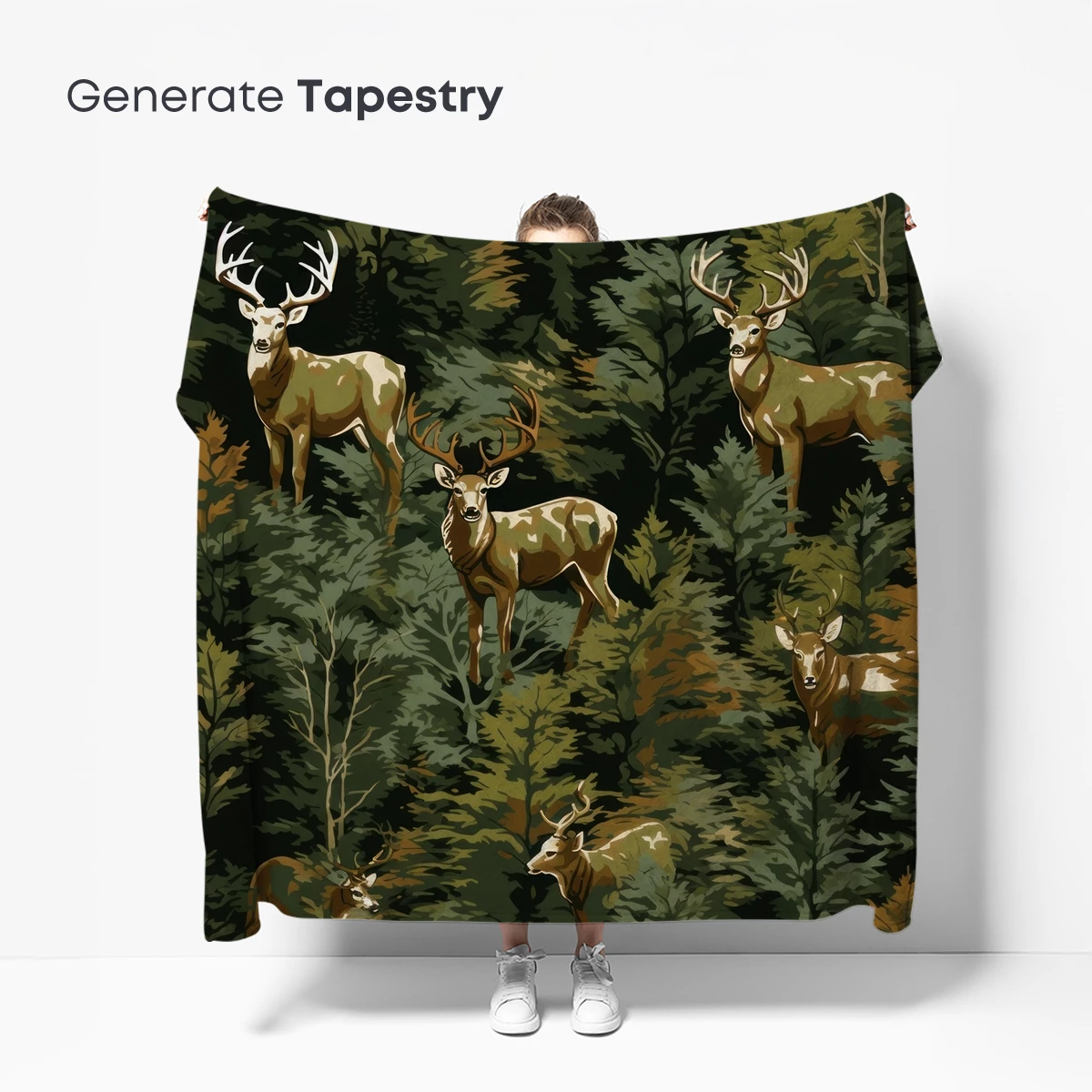 Deer in Verdant Forest: Nature's Harmony - Image 5
