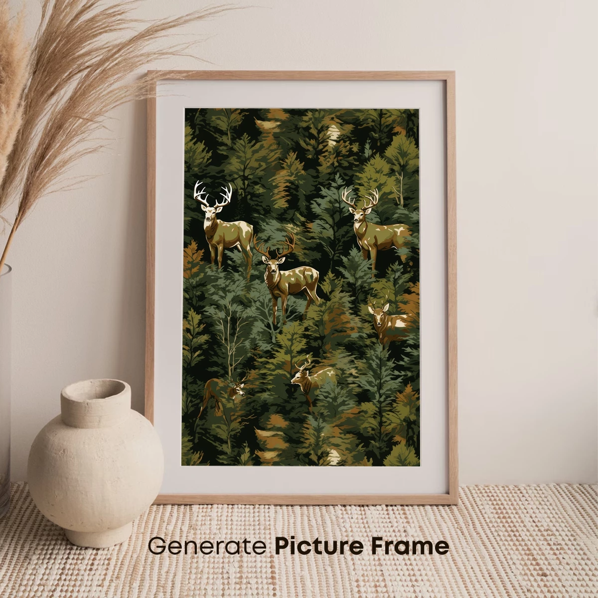 Deer in Verdant Forest: Nature's Harmony - Image 7