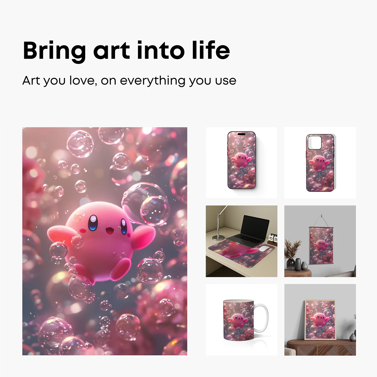Kirby's Bubble Odyssey: A Whimsical Dreamscape - Image 2