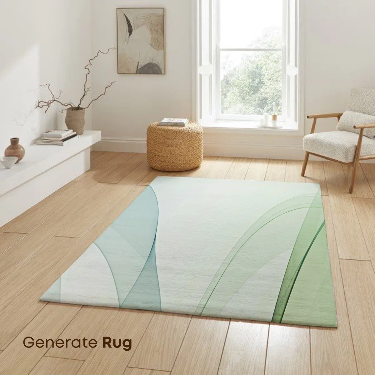 Ethereal Green Waves: A Dance of Transparency and Flow - Image 6