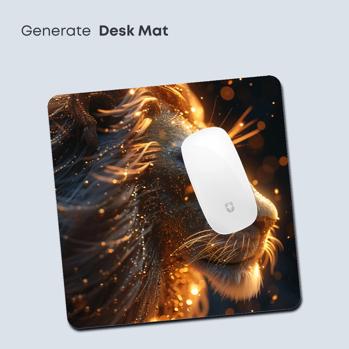 Golden Lion's Radiance: A Sparkling Digital Masterpiece - Image 4