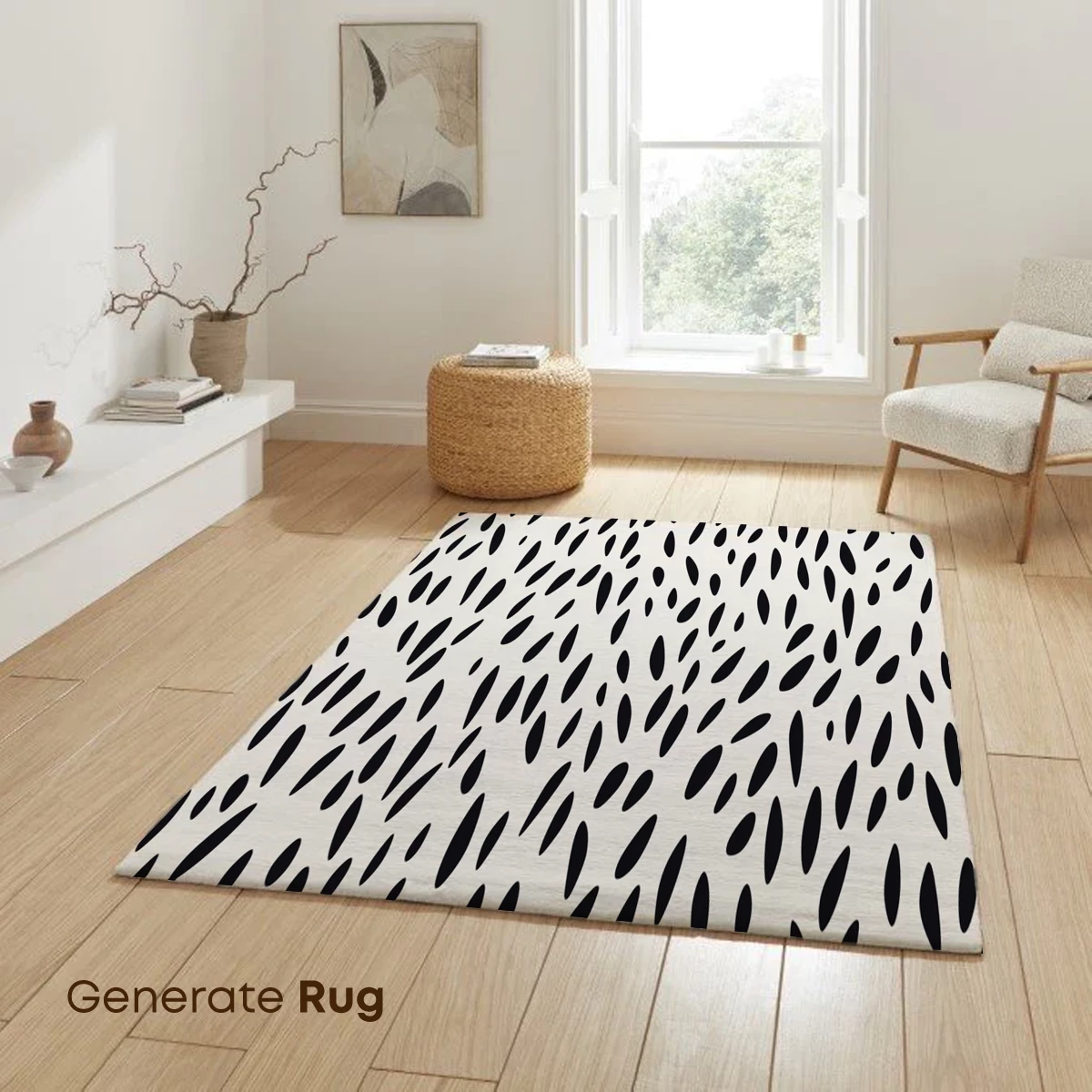 Abstract Black Dots: Dynamic Minimalist Pattern - Image 6