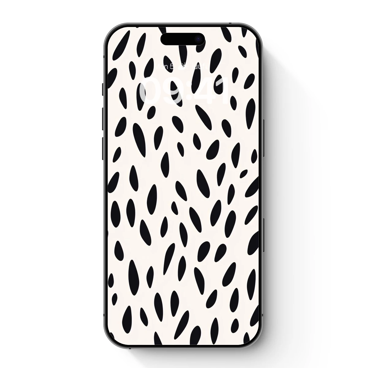 Abstract Black Dots: Dynamic Minimalist Pattern