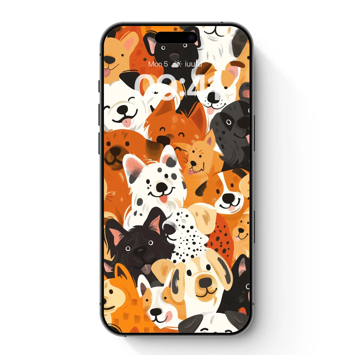 Joyful Canine Collage: Whimsical Pups in Harmony