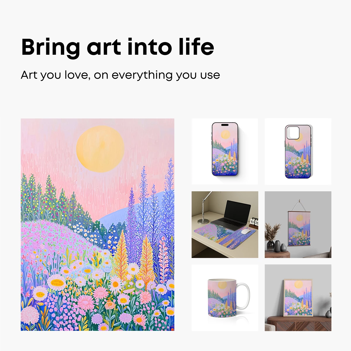 Enchanted Floral Sunset - Image 2